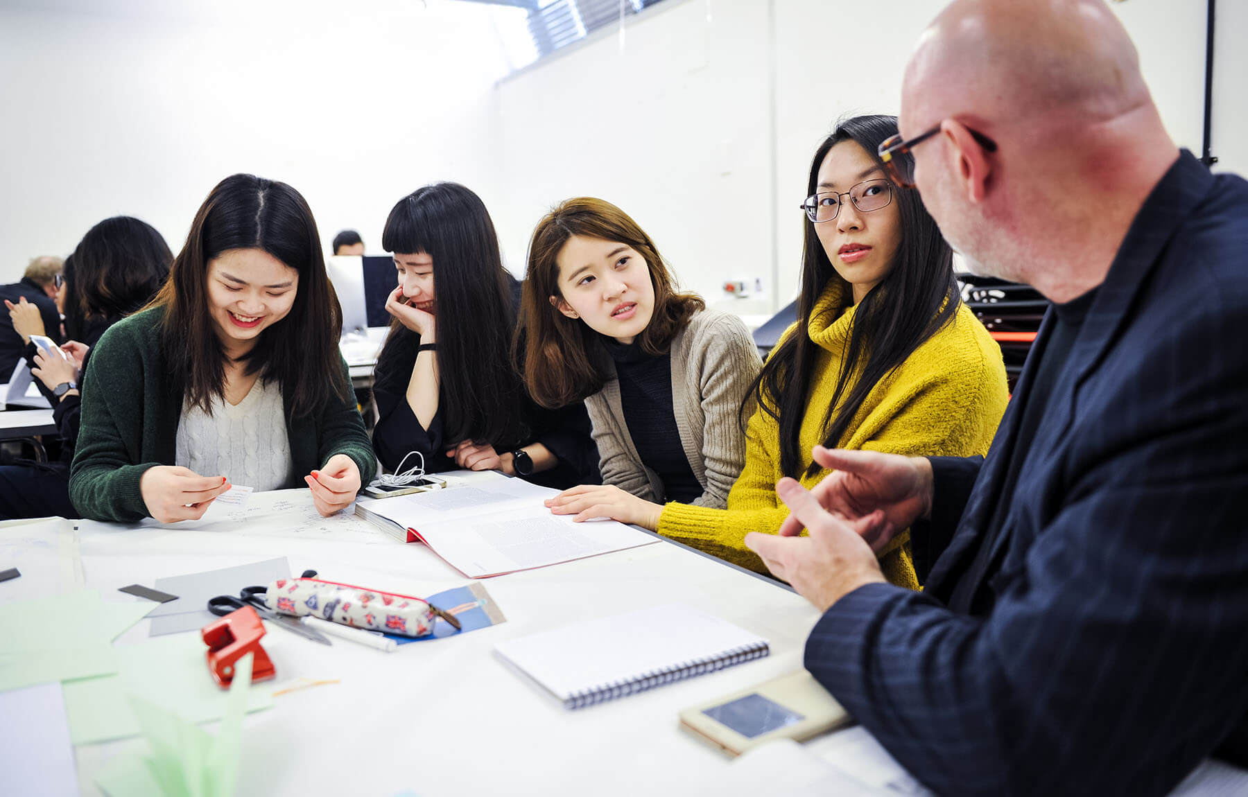 UCA students in study area