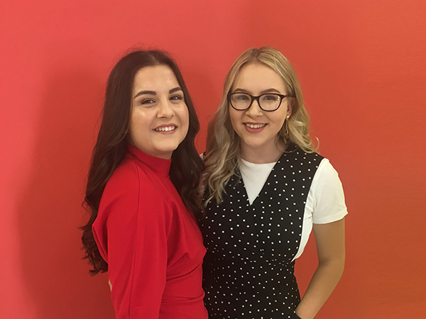 Creative Advertising Team, Jasmine Watt and Georgia Parker